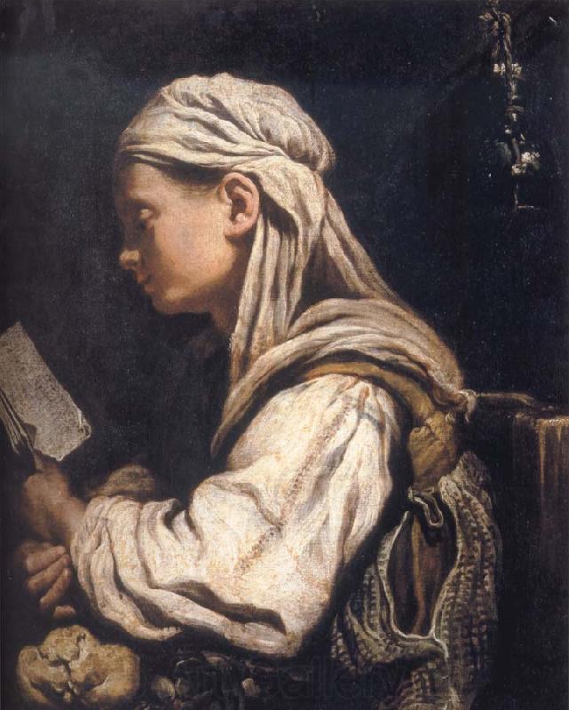 Domenico Fetti Girl Reading France oil painting art